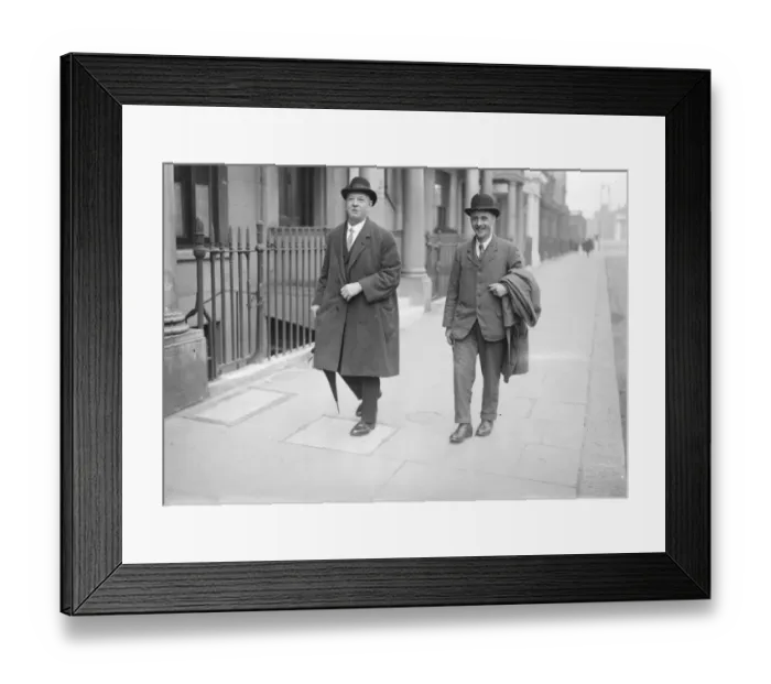 Framed Print : Mr Will Thorn and Mr Elvin in Downing Street. 1 May 1926 Framed Print : Mr Will Thorn and Mr Elvin in Downing Street. 1 May 1926