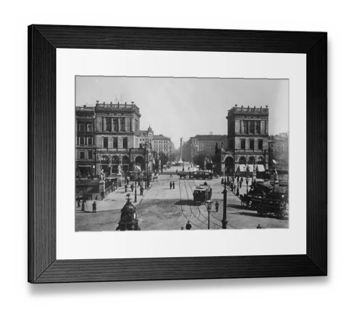 Framed Print : Berlin Belle Alliance Platz 1926 Framed Print : Berlin Belle Alliance Platz 1926