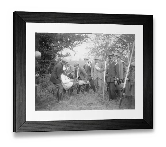 Framed Print : After 21 years, ancient custom of beating the bounds revived datchet Bumping an