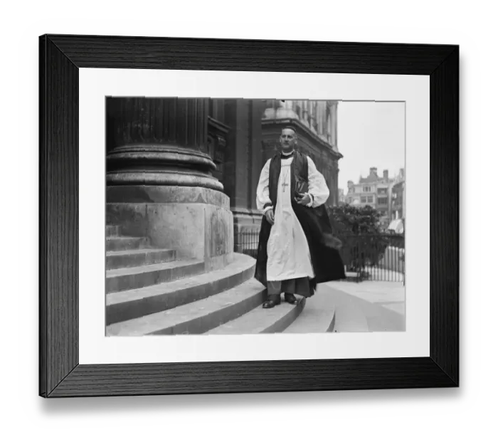 Framed Print : The consecration of the Bishop of Willesden at St Pauls Cathedral. The Reverend