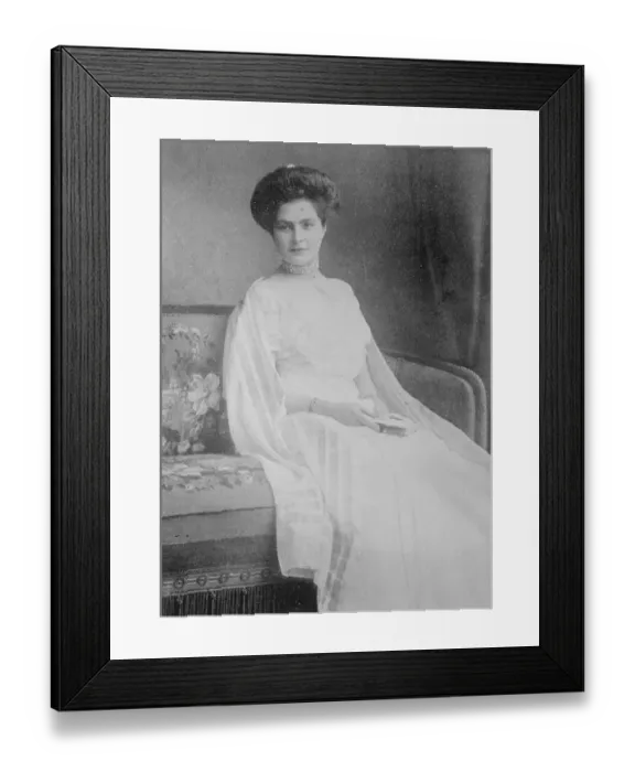 Framed Print : Ex Kaisers Dummy Bride Princess Ida of Stolberg Rossla, Princess Hermines younger sister