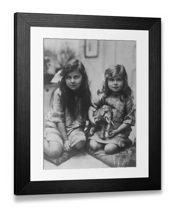 Framed Print : Two Children of the guardian of Russias vacant throne The Princesses Maria Framed Print : Two Children of the guardian of Russias vacant throne The Princesses Maria