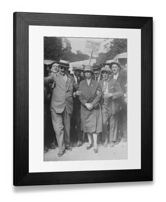Framed Print : Sacco and Vanzetti. Mlle L Vanzetti, sister of one of the condemned American anarchists Framed Print : Sacco and Vanzetti. Mlle L Vanzetti, sister of one of the condemned American anarchists