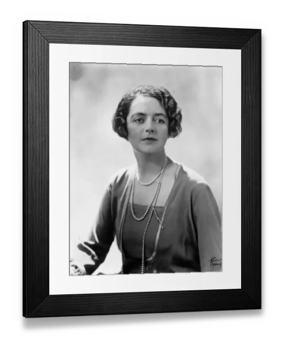 Framed Print : Mrs Francis Mckenna, daughter of the Hon Narcisse Perodeau ( Lieutenant Governor Framed Print : Mrs Francis Mckenna, daughter of the Hon Narcisse Perodeau ( Lieutenant Governor