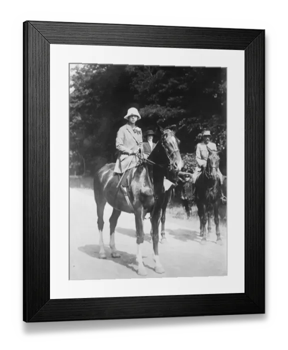 Framed Print : Princess Marie Jose of Belgium, out for a ride 30 July 1927 Framed Print : Princess Marie Jose of Belgium, out for a ride 30 July 1927