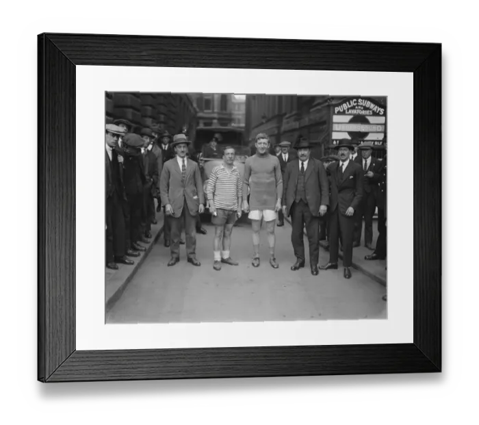 Framed Print : Long Distance Run to Liverpool. International footballer accompanies Hart Hart Framed Print : Long Distance Run to Liverpool. International footballer accompanies Hart Hart