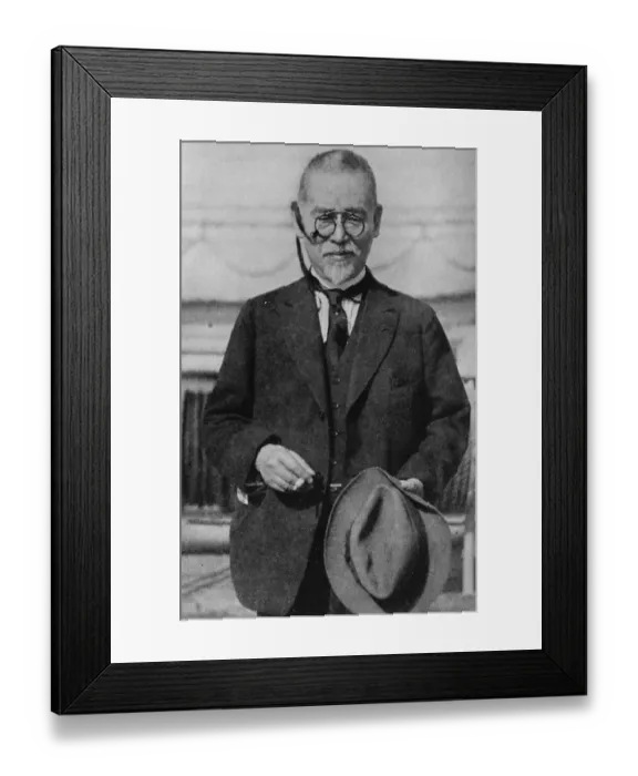 Framed Print : The single handed statesman. Viscount Goto, Japans super statesman, who almost single handed Framed Print : The single handed statesman. Viscount Goto, Japans super statesman, who almost single handed