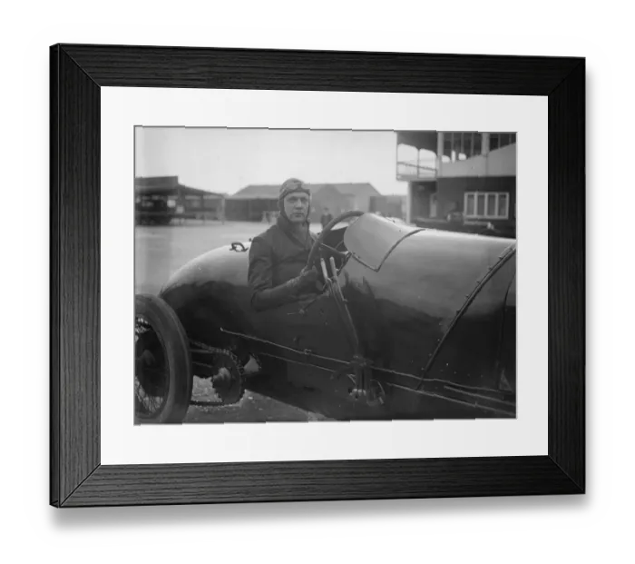 Framed Print : Mr C J Cobbat the wheel of Mr Wards fiat ) competing in gold cup ). 3 April 1926 Framed Print : Mr C J Cobbat the wheel of Mr Wards fiat ) competing in gold cup ). 3 April 1926