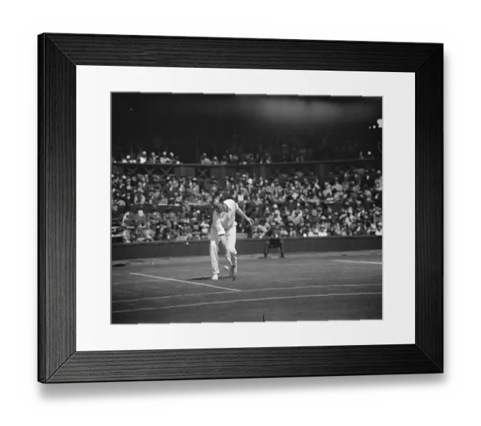 Framed Print : Wimbledon lawn tennis championships. Patterson in play. 3 June 1929 Framed Print : Wimbledon lawn tennis championships. Patterson in play. 3 June 1929