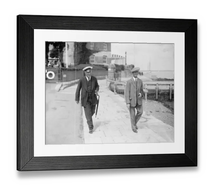 Framed Print : Society at Cowes. Sir Richard Buckeley and Sir Godfrey Baring. 31 July 1926 Framed Print : Society at Cowes. Sir Richard Buckeley and Sir Godfrey Baring. 31 July 1926
