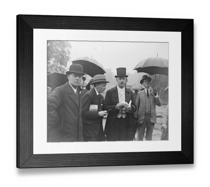 Framed Print : Coaching meet in wet weather. The first coaching meet of the season took place