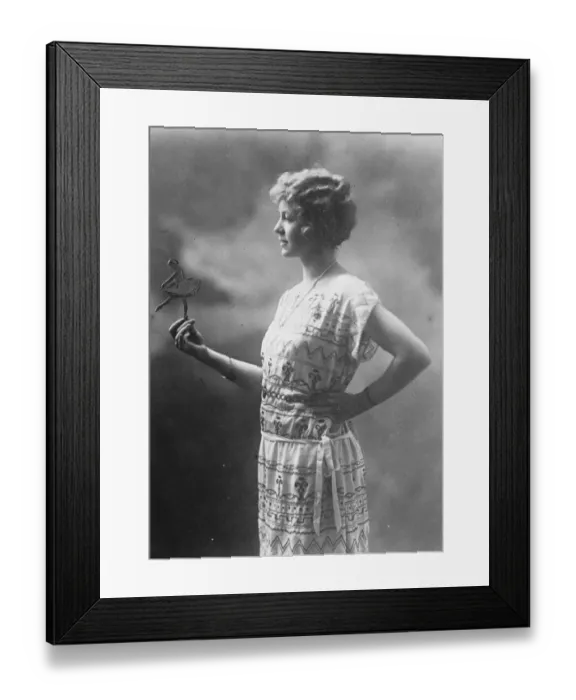 Framed Print : Mme Karina, dancer. 6 July 1925 Framed Print : Mme Karina, dancer. 6 July 1925