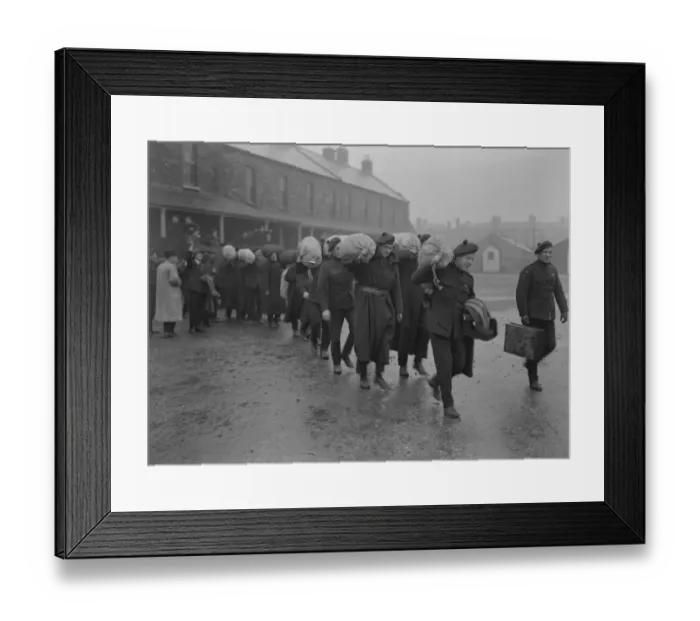 Framed Print : Auxiliaries arriving at Beggars Bush Barracks, Dublin for demobilisation 16 January Framed Print : Auxiliaries arriving at Beggars Bush Barracks, Dublin for demobilisation 16 January