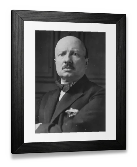 Framed Print : M de Monzie. 15 April 1925 Framed Print : M de Monzie. 15 April 1925