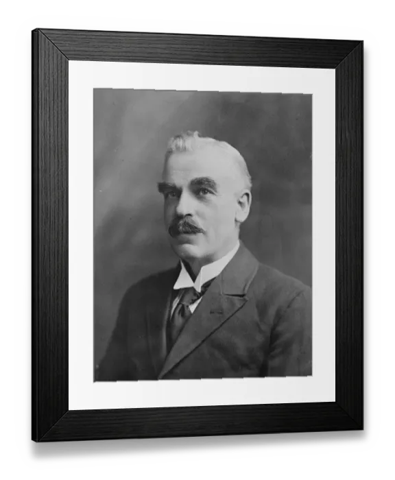 Framed Print : Finger print king retires. Superintendent Collins, head of the Finger Print Departmant