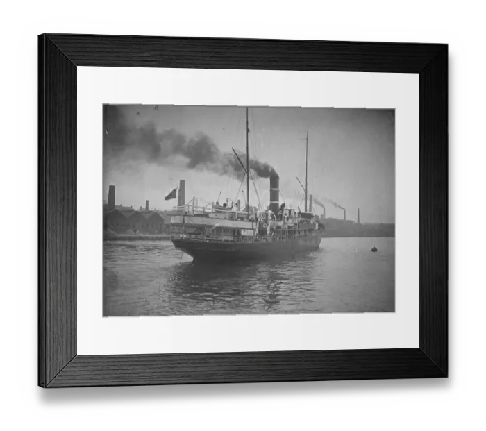 Framed Print : SS King Haakon leaving Newcastle 15 September 1920 Framed Print : SS King Haakon leaving Newcastle 15 September 1920