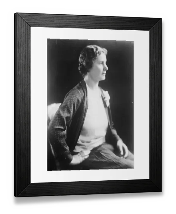 Framed Print : The Premiers daughter in profile. A beautiful and graceful portrait study of Framed Print : The Premiers daughter in profile. A beautiful and graceful portrait study of