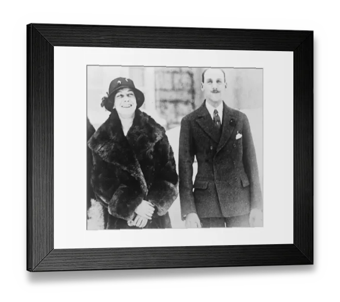 Framed Print : Danish Prince and American Bride Elect Prince Viggo of Denmark and his American fiancee