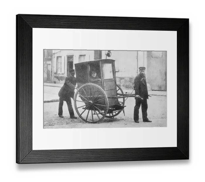 Framed Print : A quaint conveyance. A recent snapshot in Beauvais, the ancient French manufacturing town
