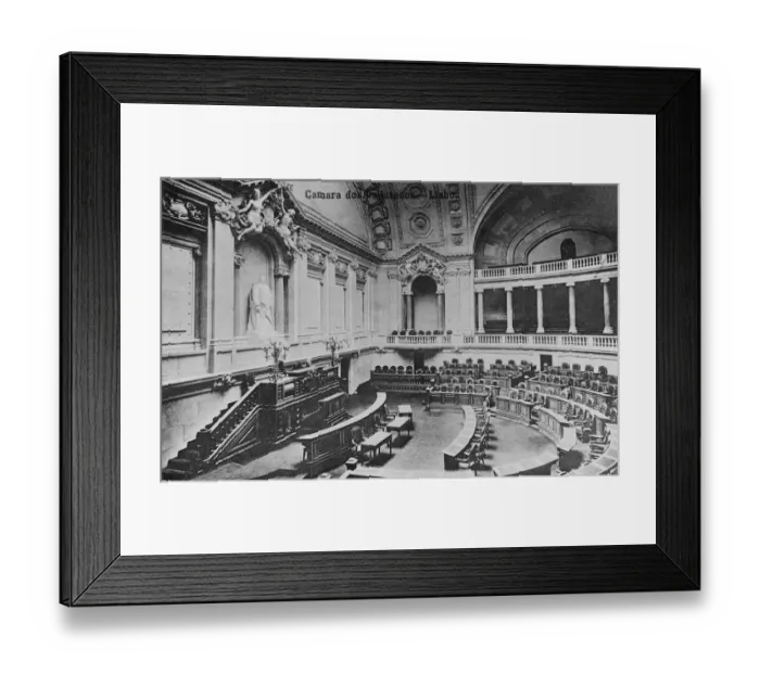 Framed Print : Lisbon, Chamber of Deputies, interior. 27 September 1920 Framed Print : Lisbon, Chamber of Deputies, interior. 27 September 1920