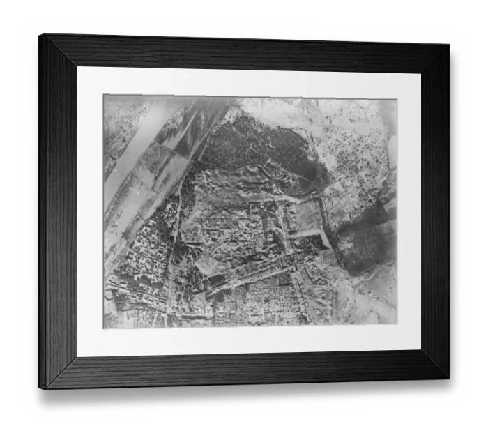 Framed Print : The RAF take over the policing of Iraq. An aerial view of Ancient Babylon. It Framed Print : The RAF take over the policing of Iraq. An aerial view of Ancient Babylon. It