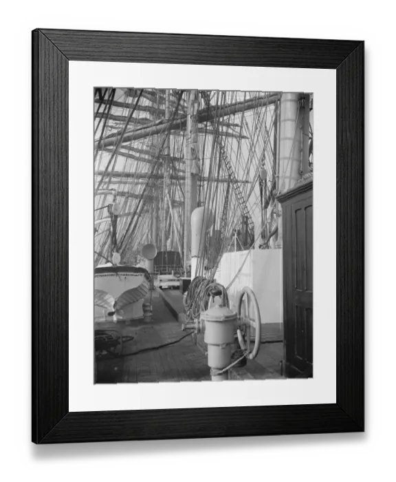 Framed Print : The Kobenhavn, the worlds largest sailing ship, in the Thames A view from Framed Print : The Kobenhavn, the worlds largest sailing ship, in the Thames A view from