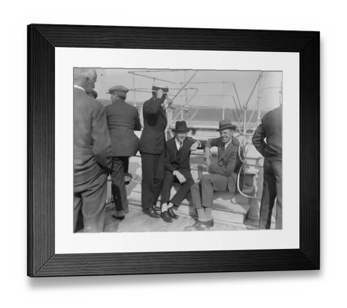 Framed Print : Society at Aix Les Bains. Mr Charles Fagan ( centre ) the dramatist, Mr Charles Bryant Framed Print : Society at Aix Les Bains. Mr Charles Fagan ( centre ) the dramatist, Mr Charles Bryant