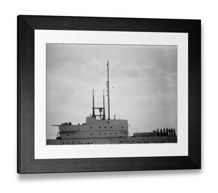 Framed Print : HM Submarine Odin - the conniing tower. 18 July 1929 Framed Print : HM Submarine Odin - the conniing tower. 18 July 1929
