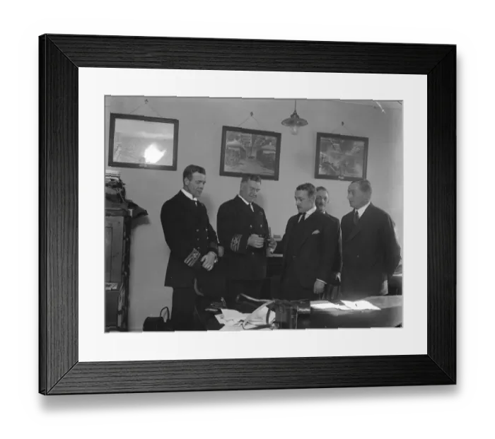 Framed Print : Rewards for rescue from derelict schooner Presentations were made at the office Framed Print : Rewards for rescue from derelict schooner Presentations were made at the office
