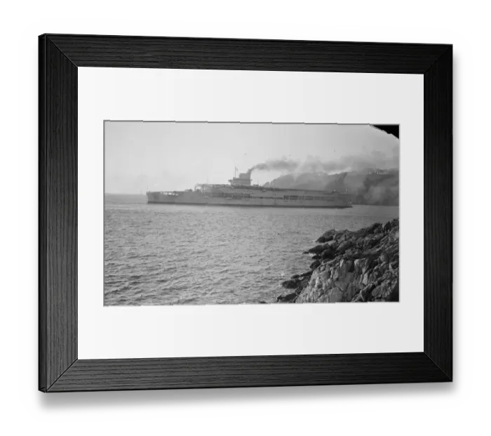 Framed Print : HMS Courageous at Plymouth. 27 February 1928 Framed Print : HMS Courageous at Plymouth. 27 February 1928