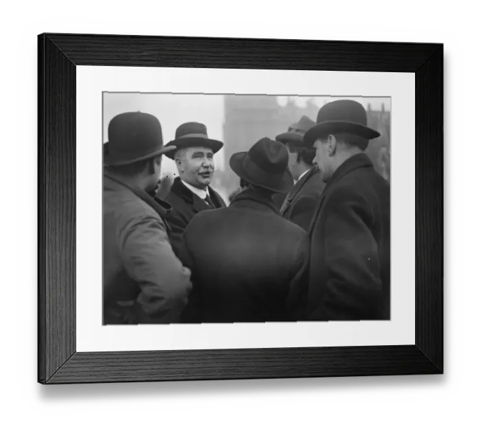 Framed Print : Great effort for railway peace Mr John Bromley ( Secretary of the Associated Society Framed Print : Great effort for railway peace Mr John Bromley ( Secretary of the Associated Society