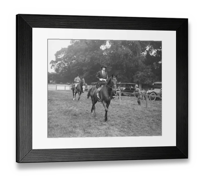 Framed Print : Well known people at the Buckinghamshire show. Lady Chesham on Cannock which Framed Print : Well known people at the Buckinghamshire show. Lady Chesham on Cannock which