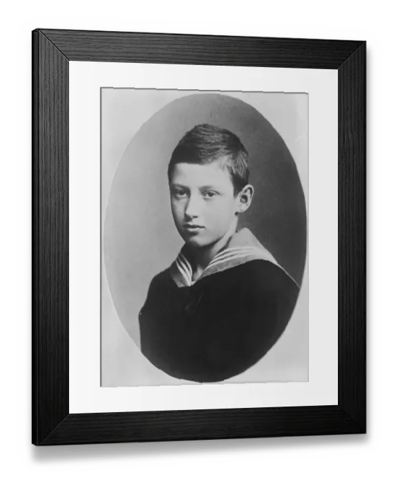 Framed Print : Danish Prince Midshipman Prince Knud ( Canuts ) the second son of the King and Queen of Denmark