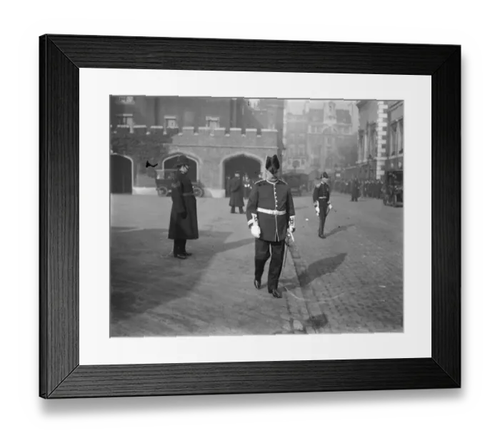 Framed Print : The Kings Levee at St James Palace London Lord Glanely 14 February 1922 Framed Print : The Kings Levee at St James Palace London Lord Glanely 14 February 1922