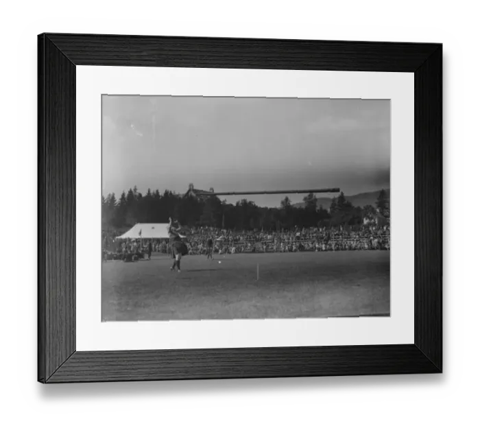 Framed Print : Braemar Gathering Sandy Macintosh ( 72 ) in Tossing the Caber 8 September 1922 Framed Print : Braemar Gathering Sandy Macintosh ( 72 ) in Tossing the Caber 8 September 1922