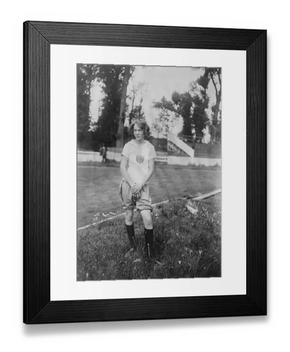 Framed Print : American Girls in Paris for Feminine Olympic Games Miss Nancy Voorhees, the long