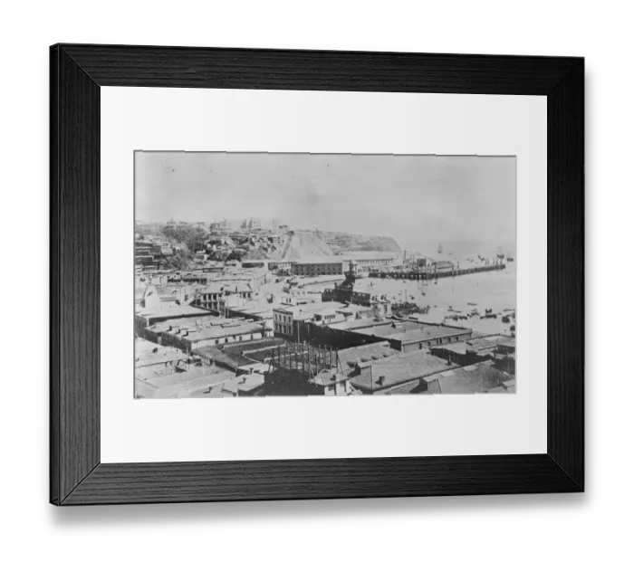 Framed Print : Valparaiso harbour of Chile 20 April 1920 Framed Print : Valparaiso harbour of Chile 20 April 1920
