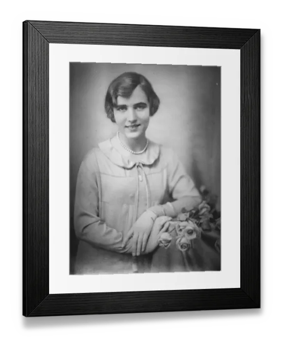 Framed Print : Princess Ingrid of Sweden. 13 April 1926 Framed Print : Princess Ingrid of Sweden. 13 April 1926