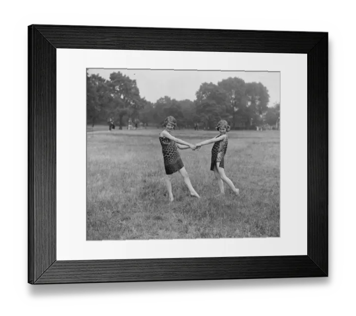 Framed Print : LEague of Arts dancing in Hyde Park. Little Mary and Ann Casson, daughters of Framed Print : LEague of Arts dancing in Hyde Park. Little Mary and Ann Casson, daughters of