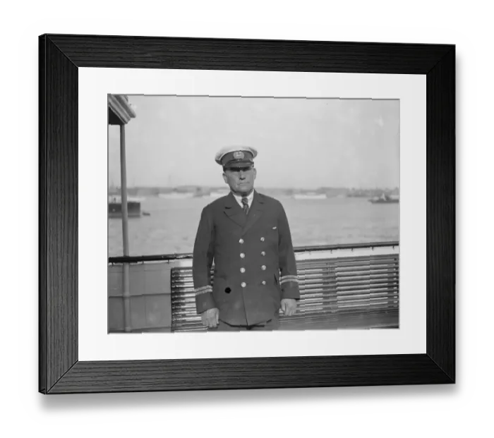 Framed Print : Captain T E Bidout, of the SS Duchess of Kent ( Southern Railway 22 July 1926 Framed Print : Captain T E Bidout, of the SS Duchess of Kent ( Southern Railway 22 July 1926