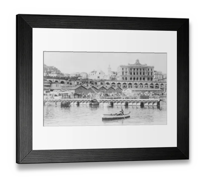 Framed Print : Algiers Government Square and the Consulate Palace viewed from the port 13 April Framed Print : Algiers Government Square and the Consulate Palace viewed from the port 13 April