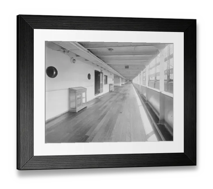 Framed Print : SS Paris The Promenade Deck 30 May 1922 Framed Print : SS Paris The Promenade Deck 30 May 1922