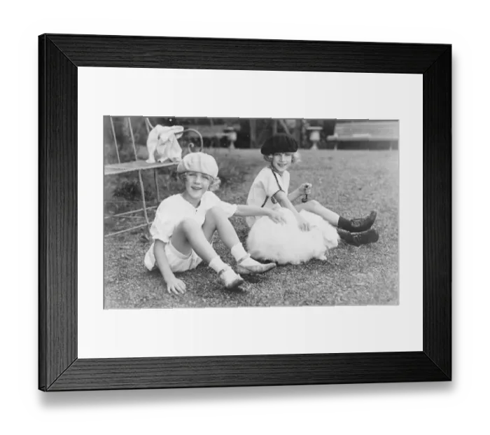 Framed Print : Archduchess Elizabeth Charlotte ( left ) and Charlotte, The two youngest children Framed Print : Archduchess Elizabeth Charlotte ( left ) and Charlotte, The two youngest children