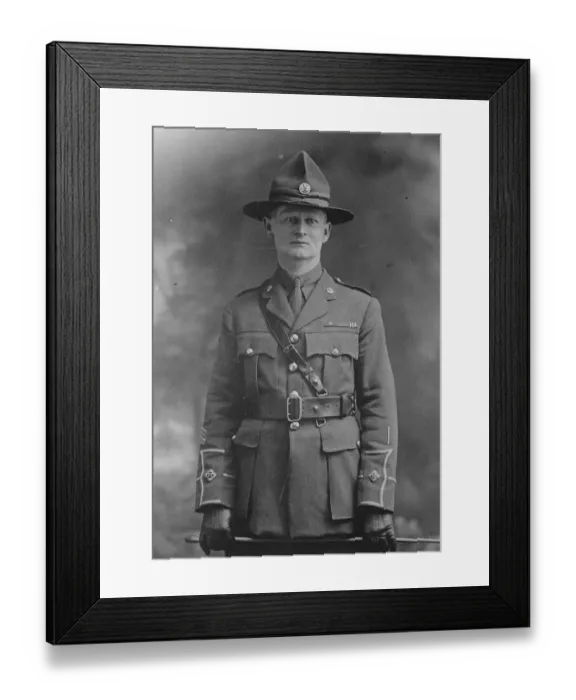 Framed Print : Too far away to attend V Cs Dinner. Lieutenant Reginalds Judson, V C, DCM Framed Print : Too far away to attend V Cs Dinner. Lieutenant Reginalds Judson, V C, DCM