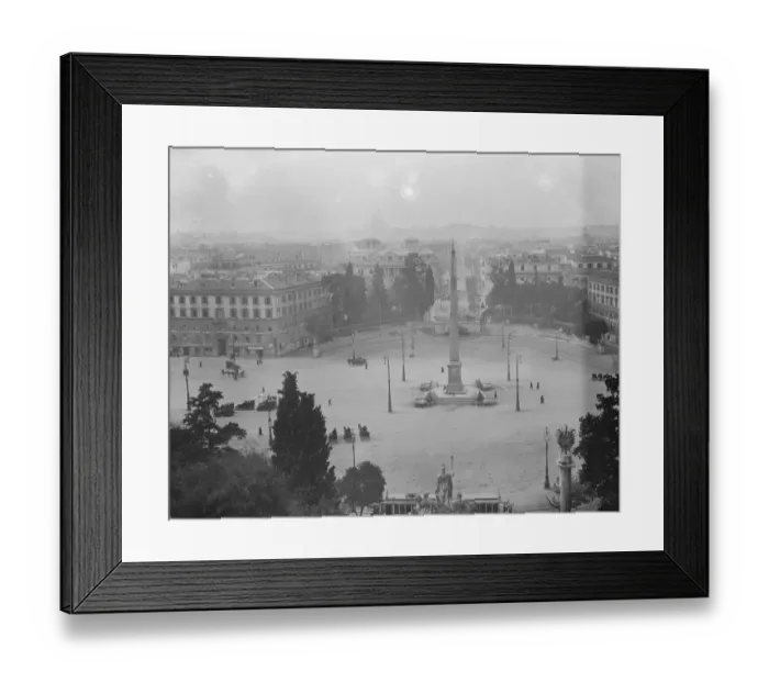 Framed Print : Rome - Birds eye view of Piazza del Popolo Framed Print : Rome - Birds eye view of Piazza del Popolo