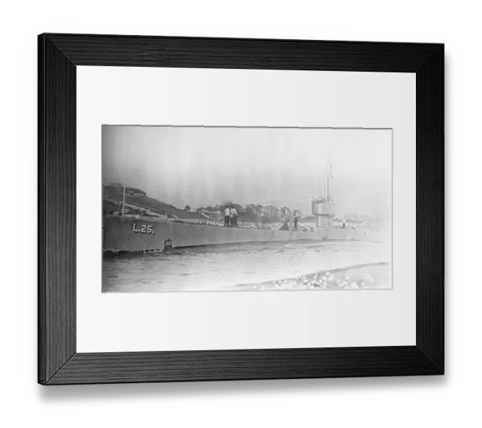Framed Print : Submarine lost. Admiralty reports that Submarine L24 has been sunk in collision
