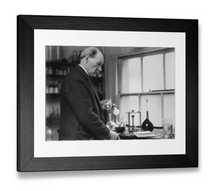 Framed Print : The discovery of hafnium. To Dr Alexander Scott, FRS, the Director of Research Framed Print : The discovery of hafnium. To Dr Alexander Scott, FRS, the Director of Research