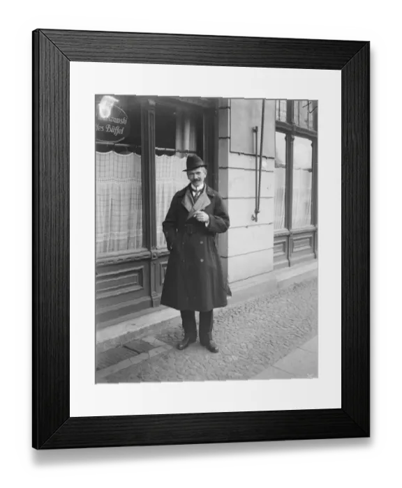 Framed Print : Dantzig. Admiral Borowsky, Polish representative on the Dantzig Harbour Board Framed Print : Dantzig. Admiral Borowsky, Polish representative on the Dantzig Harbour Board