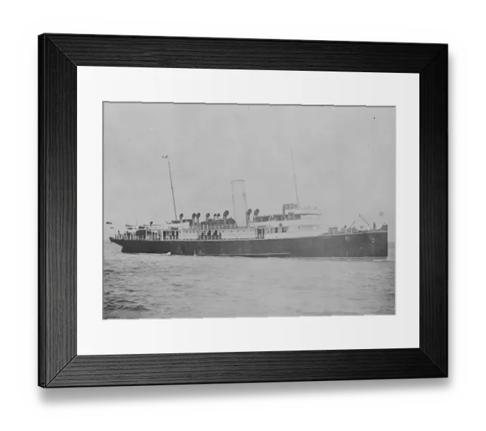 Framed Print : Accident to the Channel Island Boat During thick fog about about eight o clock Framed Print : Accident to the Channel Island Boat During thick fog about about eight o clock
