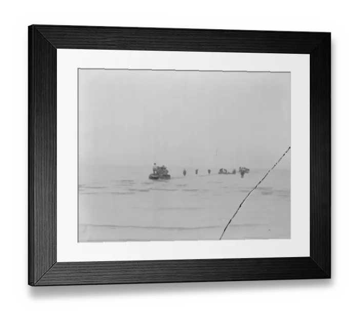 Framed Print : Lifeboat launched by Motor Tractor. Horses replaced by water tight machinery An Framed Print : Lifeboat launched by Motor Tractor. Horses replaced by water tight machinery An